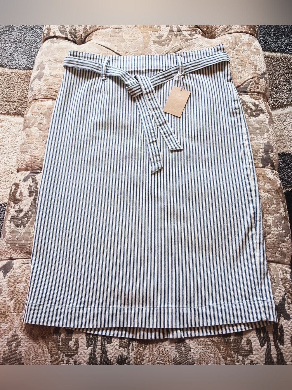 J. Crew Skirts/Re-imagined By J.Crew Women's Denim Striped Skirt (Style# A0470)